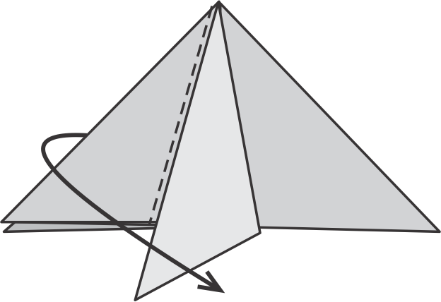 Repite el pliegue en el lado izquierdo