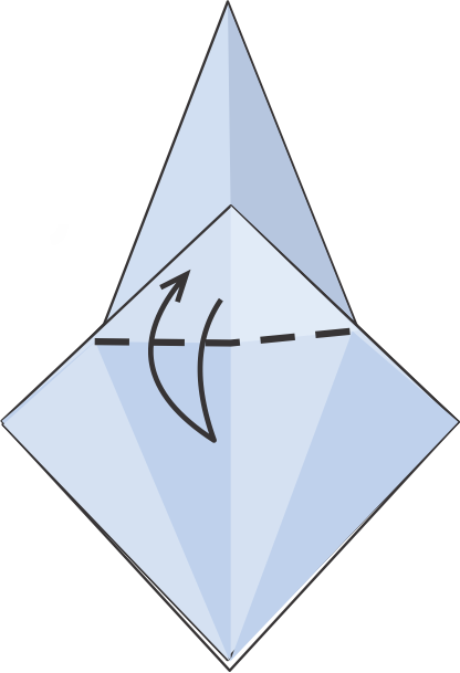 Dobla la parte superior para marcar
