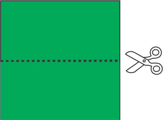 Corta el Papel a la Mitad