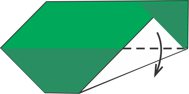 Dobla la Aleta Inferior Hacia Abajo