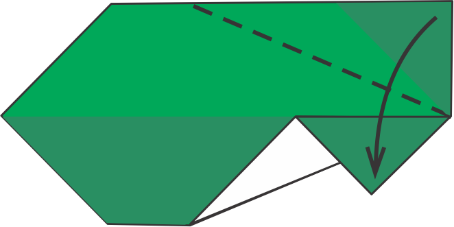 Dobla la Esquina Superior Derecha Hacia Abajo