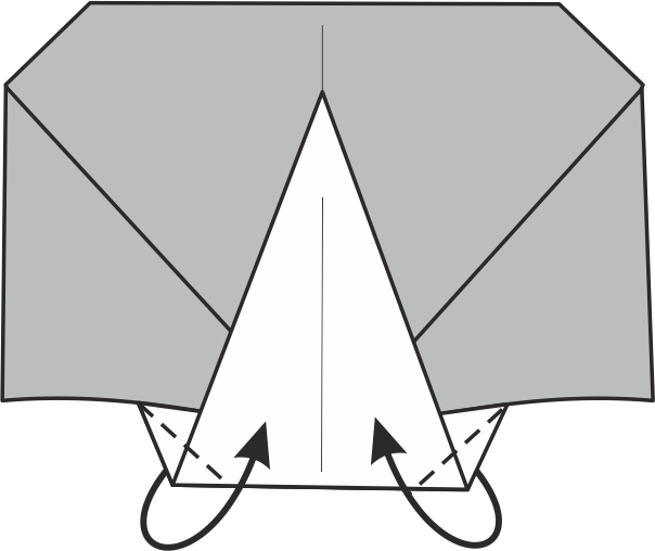 Dobla las Esquinas Inferiores hacia Arriba