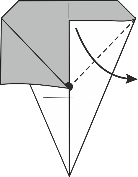 Dobla el Lado Derecho en Diagonal