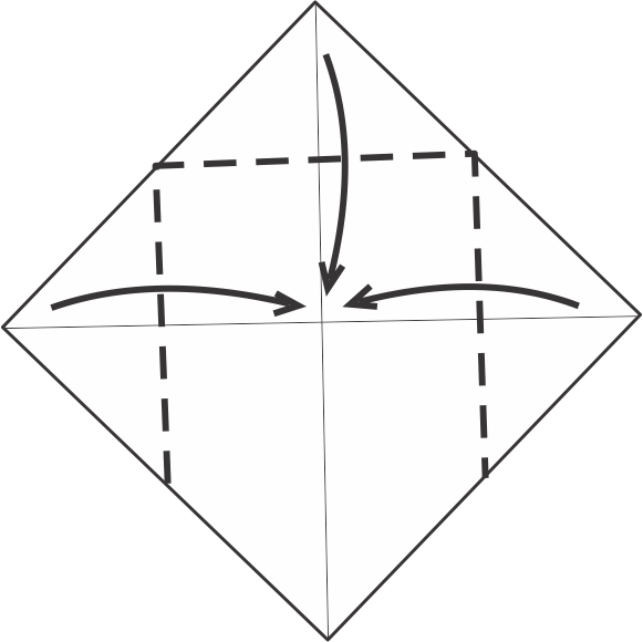 Fold Three Corners Toward the Center