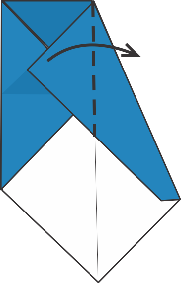 Fold the Right Flap Back to the Right