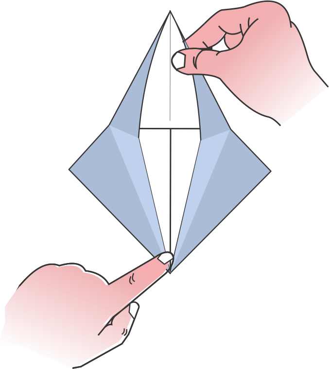 Pull the Flap Upward