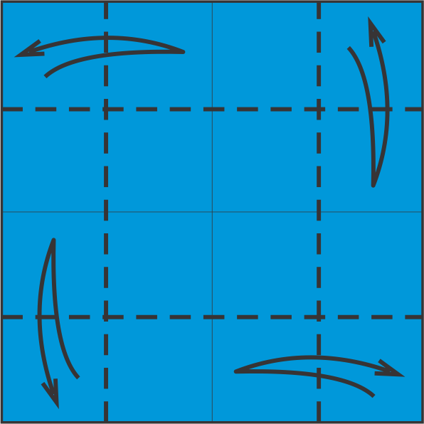 Fold and Unfold Each Edge to the Center