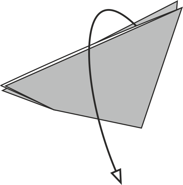 Fold the top point down