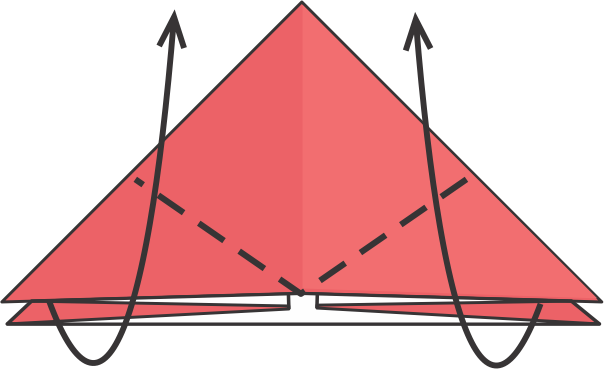 Fold Both Bottom Corners Upward