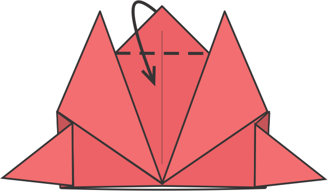Fold the Top Point Downward