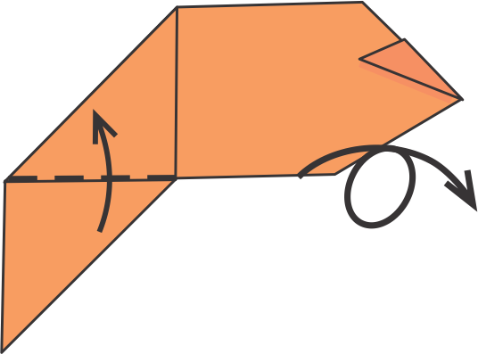 Fold Up the Bottom Fin and Flip