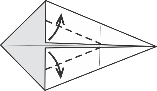Dobla los bordes hacia adentro usando la guía