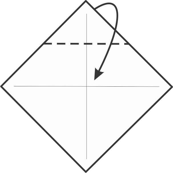 Fold the Top Corner to the Center