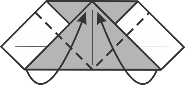Fold the Side Corners Up to the Center Line