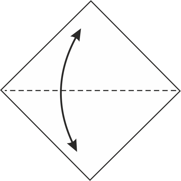 Create a Center Crease by Folding and Unfolding