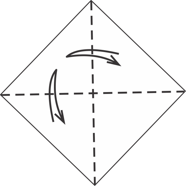 Fold and Unfold Both Diagonals