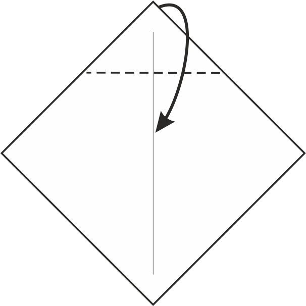 Dobla la Punta Superior hacia Abajo