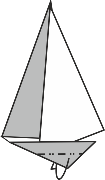 Dobla el borde inferior hacia arriba detrás del modelo