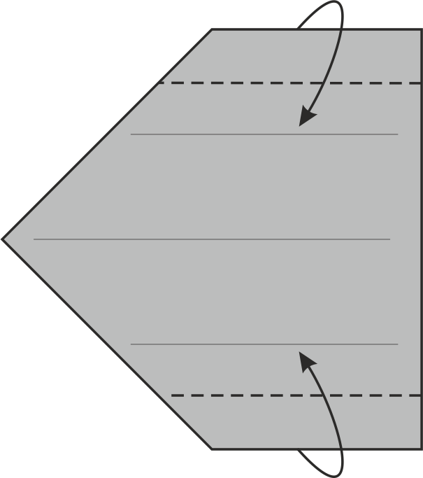 Fold the top and bottom sides inward