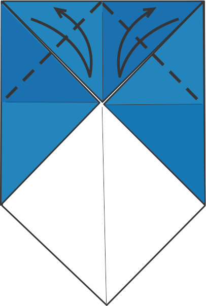 Make Two Guiding Marks with Top Corners