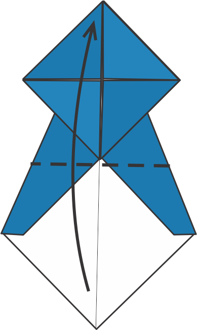 Fold the Bottom Tip Upward to the Top