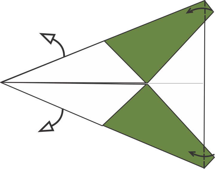 Fold the Corners and Open the Left Flaps