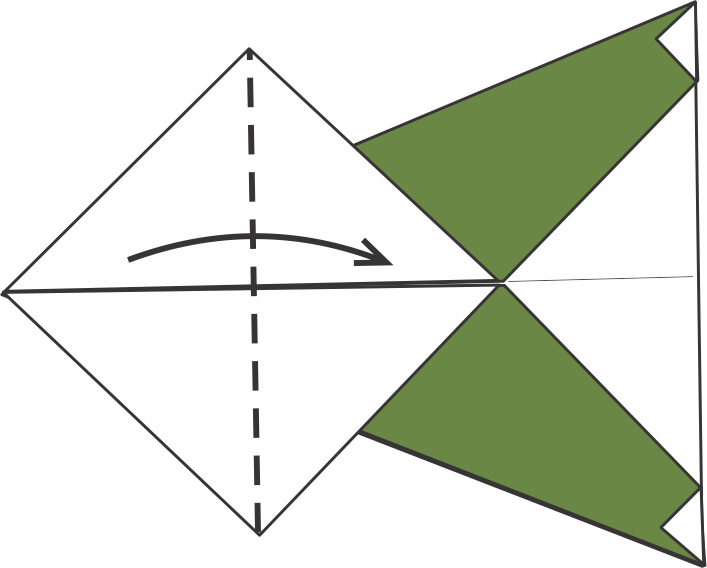 Fold the Left Triangle to the Right