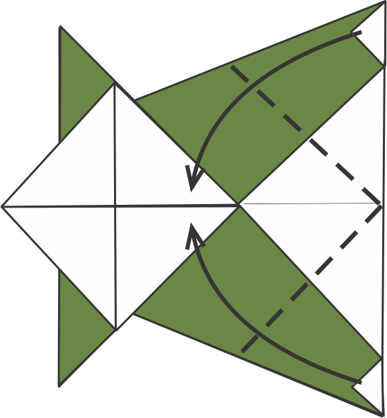 Fold the Back Corners to Make the Tail